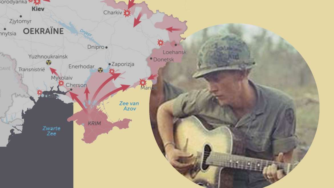 Leraren spelen muziek voor Oekraïne